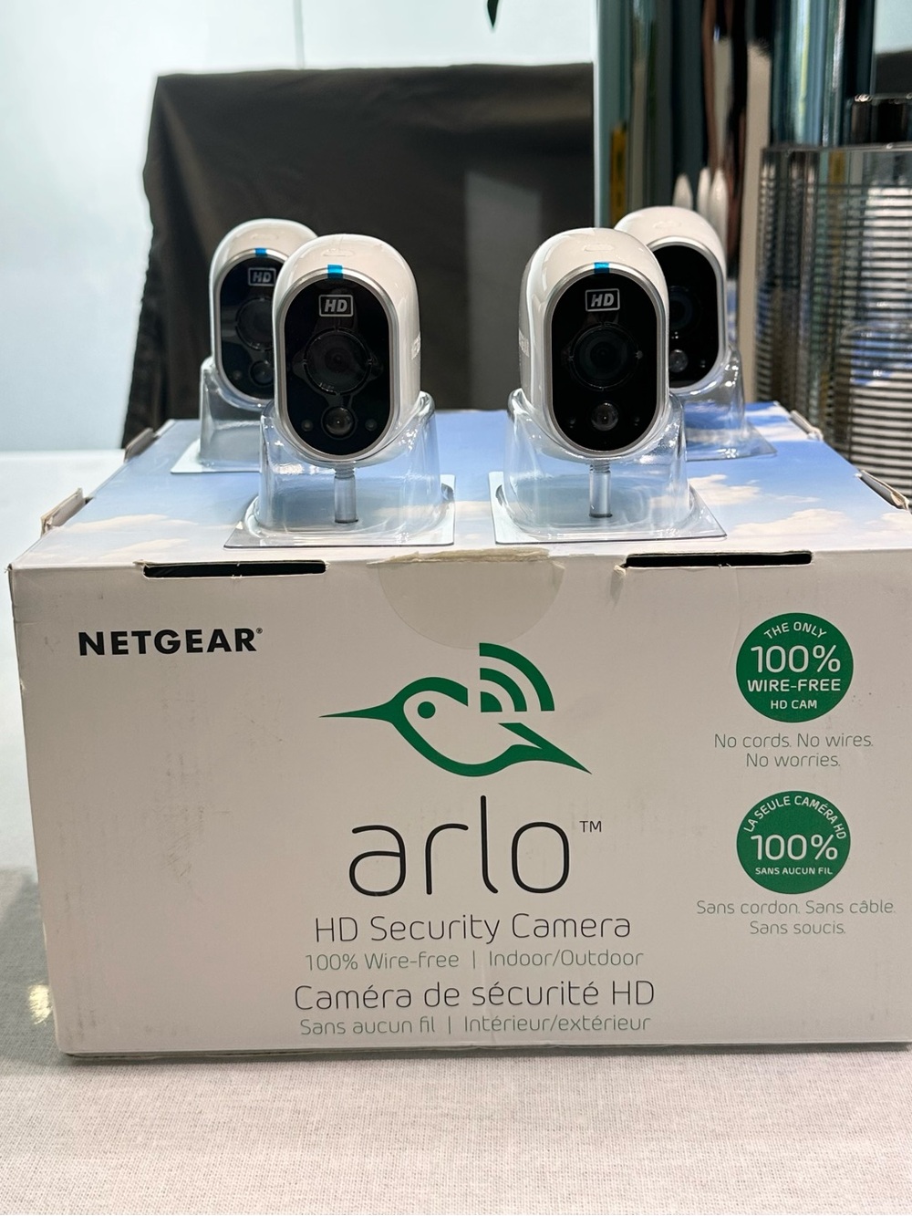 Netgear Arlo VMS3430 HD Security Cameras - White